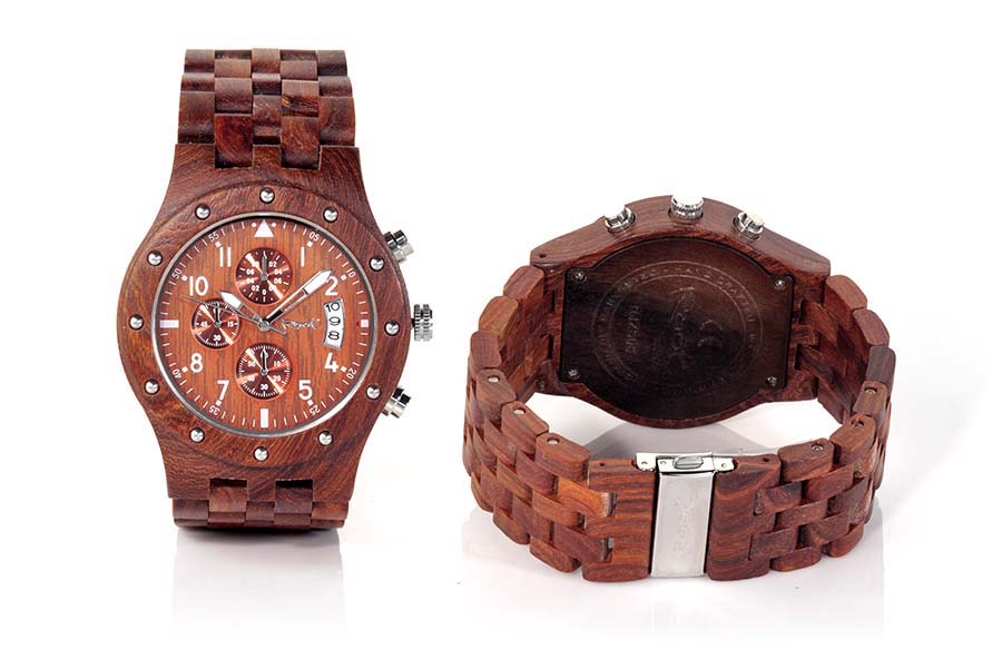 Eco Watch made of Sandal CHRONO SUNRISE...  for Wholesale & Retail | Root® Watches 